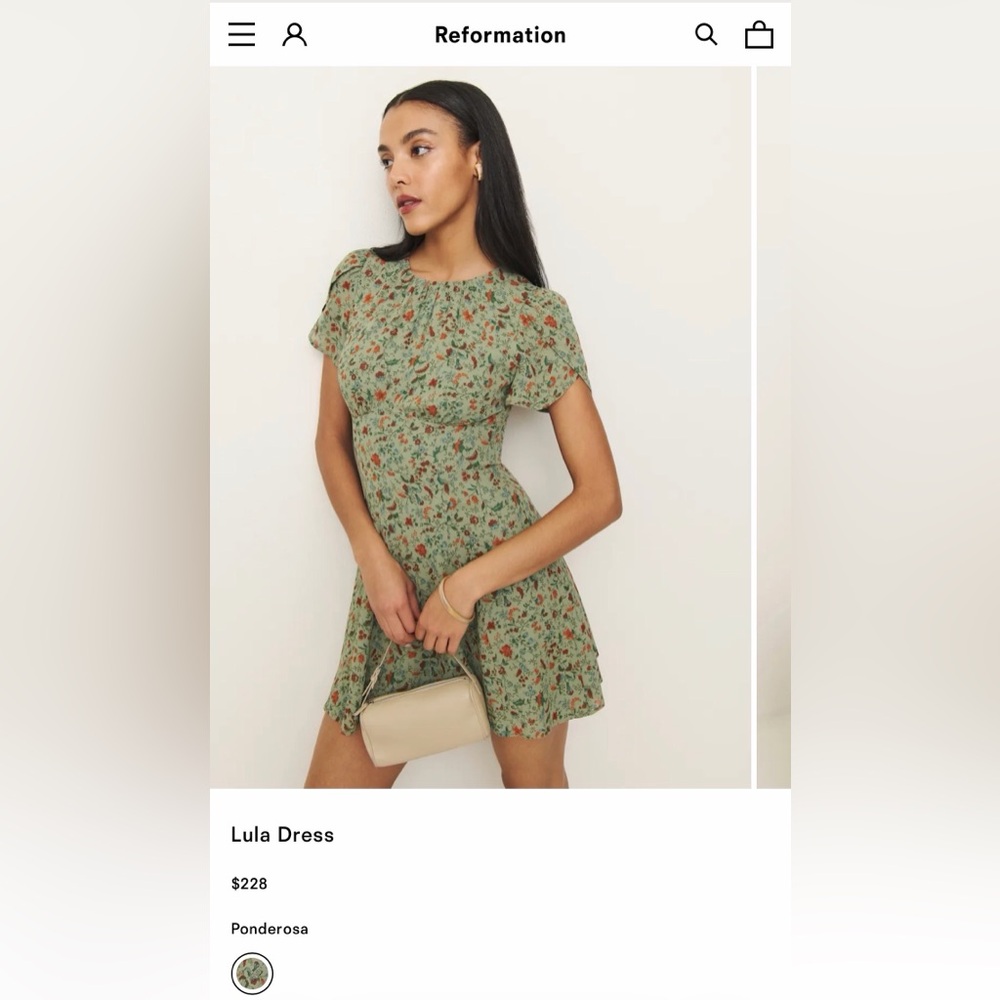 Reformation Lula Floral Mini Dress